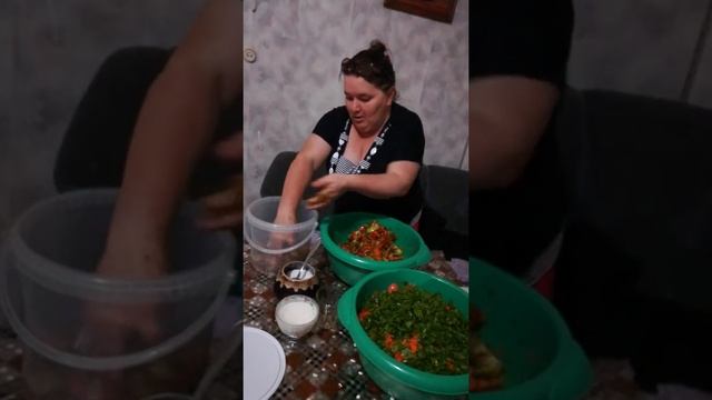 заготовка на зиму салат из зелёных помидор