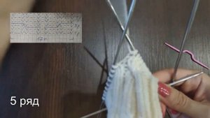 Митенки спицами для начинающих