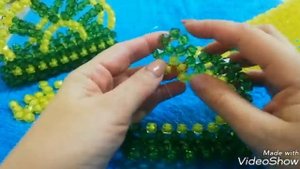 DIY Салфетница-корона из бусин. Часть # 2.