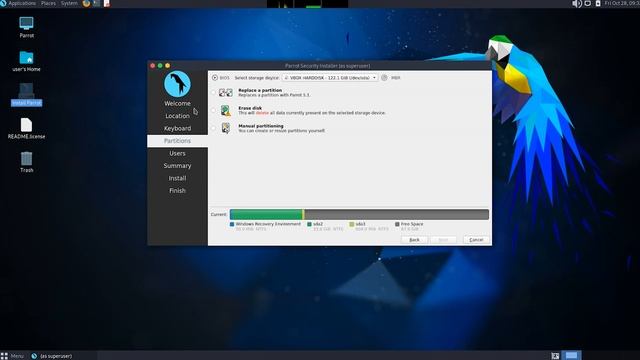 How to Dual Boot Parrot Security OS and Windows 11 / 10 ? | Manual Partition | смотреть онлайн