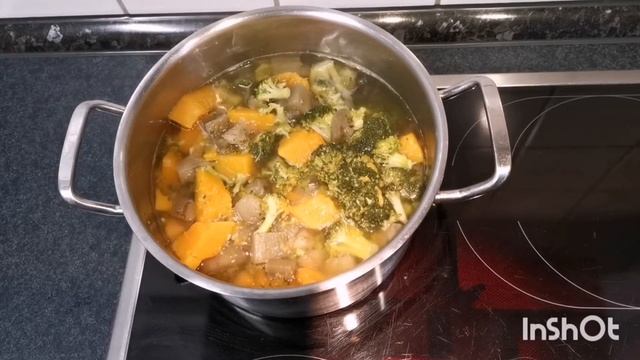 Суп-пюре из тыквы и брокколи. Крем-суп.