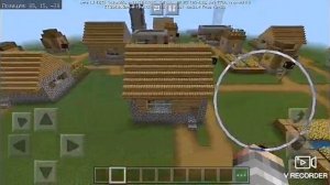 Первая Деревня в Плоском Мире , в Minecraft Bedrock