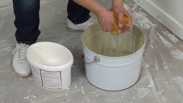 Paritet Decor MatiereGub  нанесение с помощью морской губки