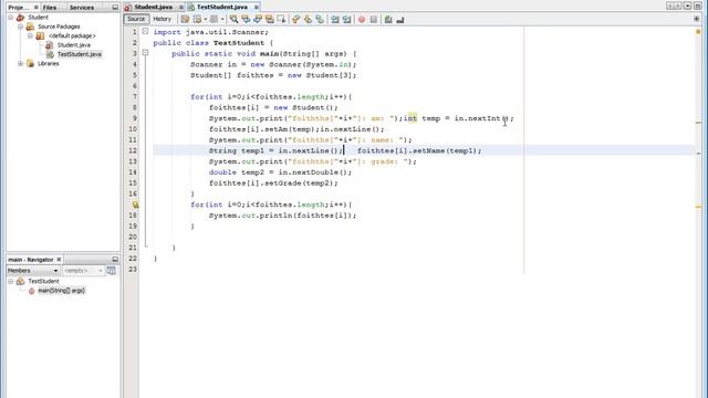 Java Student2 (Student array, with an array of double[] grades) смотреть онлайн