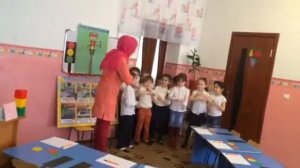 Открытое занятие ПДД в подготовительной. Детский сад №75 г. Грозный