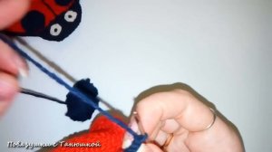 Подставка под горячее "Божья коровка". Подробный МК. Вяжем крючком