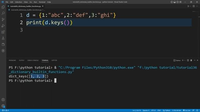 Dictionary Built-in Functions in Python | Python Tutorial For Beginners | Part #36