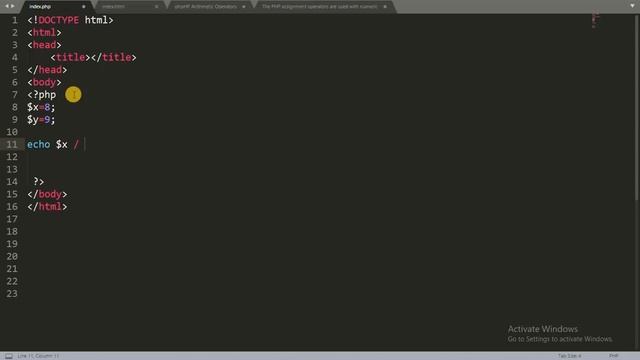 php part 9 (division in php) смотреть онлайн
