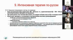 Интенсивная терапия внутримозгового кровоизлияния ВМК.