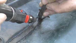 HYUNDAI ELANTRA WАGON 1,8. 9 часть. Пайка бампера газом. Bumper repair with butane soldering torch