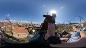 360 vr Американские горки, Аттракцион Сумасшедший паровоз Парк Легенд Турция