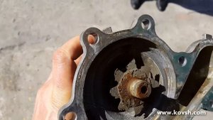 Сгнившая крыльчатка помпы - причина перегрева