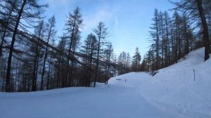 Vialattea: Pista Pattemouche Borgata Sestriere rientro Pragelato