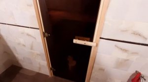 Распаковка — Стеклянная дверь для бани/сауны Везувий 190x70 CR
