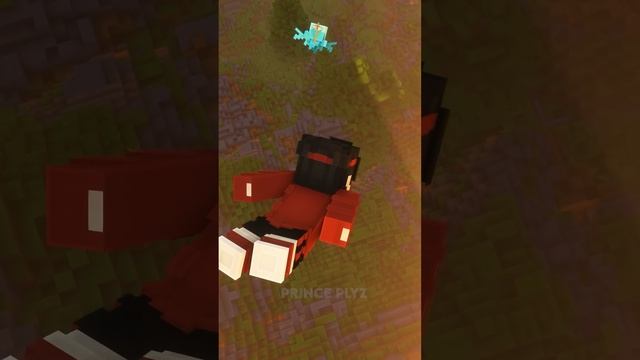 Minecraft Kratos Cliff Jump, Saves Allay #Minecraft #Shorts