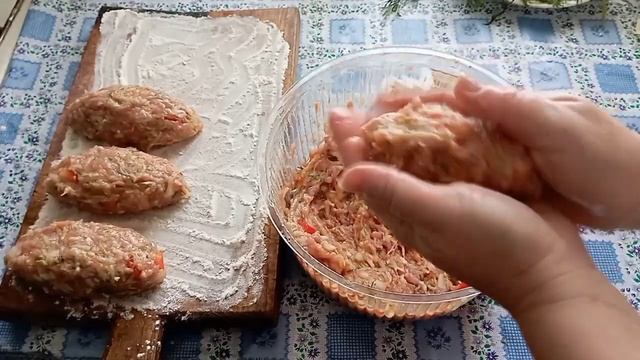 Вкуснейшие котлеты из фарша и овощей, рецепт.Delicious Cutlets Of Minced Meat And Vegetables,recipe