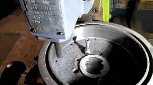 Проточка(фрезеровка) тормозного барабана на поворотном столе НГФ