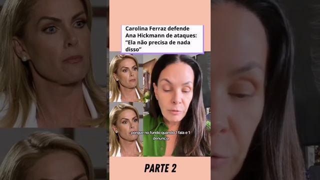 Carolina Ferraz defende Ana Hickmann #anahickmann #afazenda #carolinaferraz