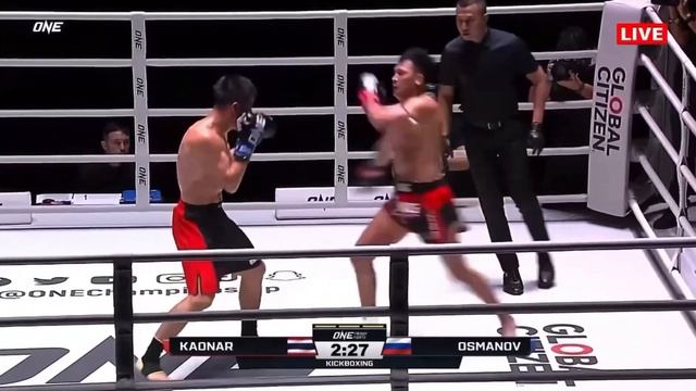 Elbrus Samurai Osmanov VS Kaonar P.K Saenchai Highlights One Championship смотреть онлайн