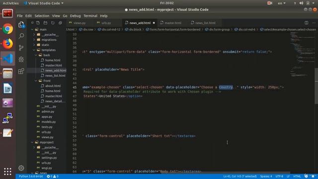 Make Add News Template | Python and Django смотреть онлайн