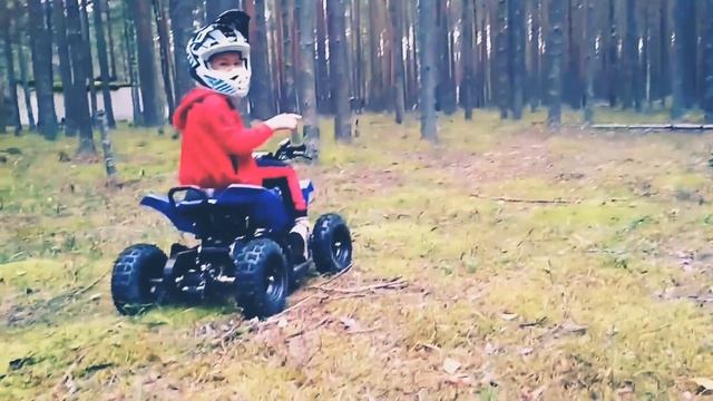 Детский ЭЛЕКТРОКВАДРОЦИКЛ APOLLO RFZ E-KITTY 1000 w Детский SPMOTORS ЭЛЕКТРОПРИВОД, ОБЗОР RFZ  КЛИП