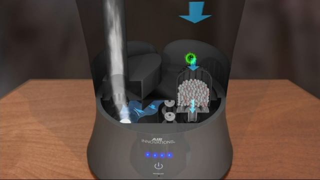 Air Innovations Clean Mist Top Fill Humidifier with Aroma Tray on QVC смотреть онлайн