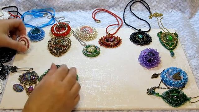 Броши и кулоны своими руками. Мои работы.Всевозможные способы и техники изготовления. Часть 2. смотреть онлайн