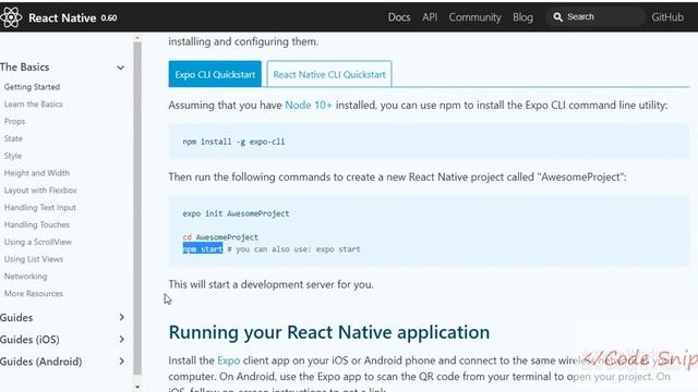 1: React native installation Expo смотреть онлайн