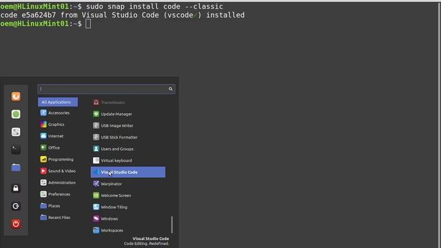 Loading Microsoft SQL Server 2019 and Visual Studio Code on Linux Mint 20 смотреть онлайн