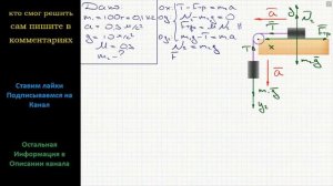 Физика Какова масса лежащего на столе бруска (см. рисунок), если висящий груз массой 100 г