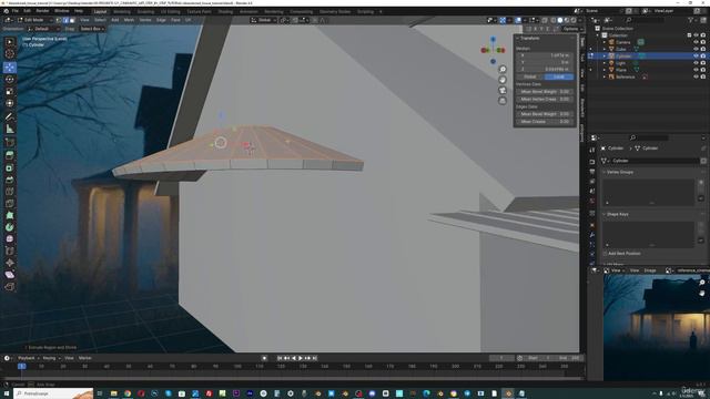 4 - House modeling basic form part 2