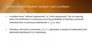 Generating random numbers with R (Uniform, normal and binomial distributions)