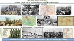 I тоқсан Дүние жүзі тарихы 8 сынып 5 сабақ Бірінші дүниежүзілік соғыстың негізгі шайқастары қандай