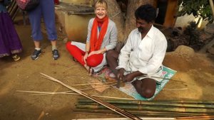 Изготовление корзины из бамбука. Путтапарти. 00032