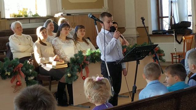 В тихом Вифлееме на душистом сене 26.12.2021г Церковь ЕХБ Пос.Высокий Молодежь Христианские песни смотреть онлайн