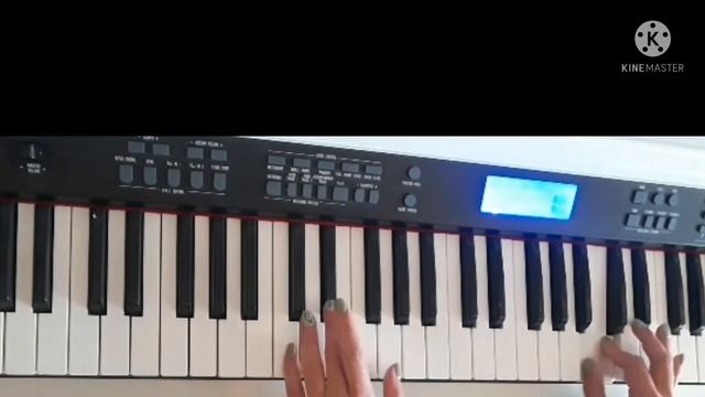 Как играть Зимняя вишня на пианино.Дашкевич.Медленно.Для начинающих. смотреть онлайн