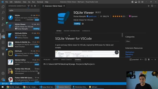 42 - SQLite View with Different Plugins | Django Master Series | Grow Up More