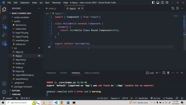 #3. Components in React - React JS Tutorial for Beginners 2023