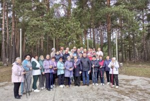 Тренировка по северной ходьбе ( мастер - класс) в Тейково 12 04 24. Дню космонавтики посвящается!