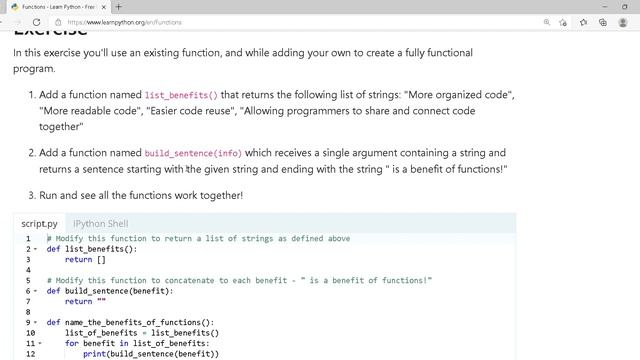 Python 9.Functions   Learn Python   Free Interactive Python Tutorial