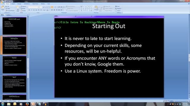 Introduction to Hacking / Where to start? смотреть онлайн