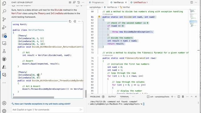 Copilot Chat for Unit Test Generation