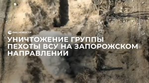 Уничтожение группы пехоты ВСУ на Запорожском направлении