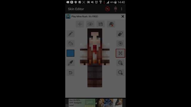 Como colocar skin no minecraft pe 14.0 com o skin editor! смотреть онлайн