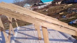 Крыша 2 скатная своими руками