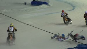 Мотогонки на льду. Острые моменты  сезона 2014.