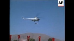 Military parade Kabul, Afghanistan 1968 with Mi-4 helicopter