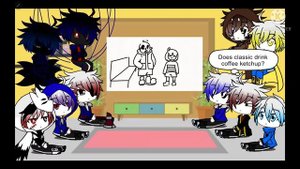 Undertale AUs react to Saying a lot of things as Sans