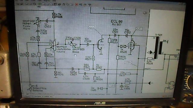 Ламповий підсилювач з трансформаторами SABA про схему. смотреть онлайн