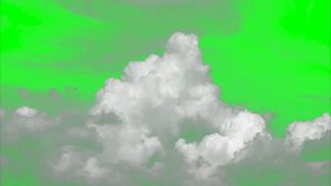 ФУТАЖ ОБЛАКОВ на ЗЕЛЕНОМ ФОНЕ